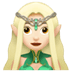 🧝🏻‍♀️ woman elf: light skin tone display on Apple